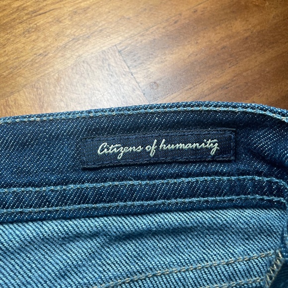 Citizens of Humanity Jeans Women's 27 Blue Ava Stretch Low Waist Straight Leg - Picture 7 of 8